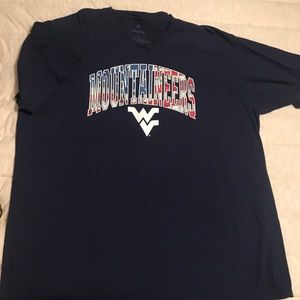 Patriotic West Virginia red/white/blue t-shirt